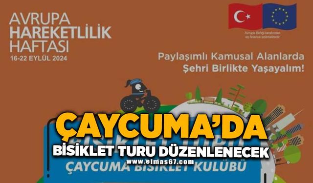 Çaycuma'da bisiklet turu düzenlenecek