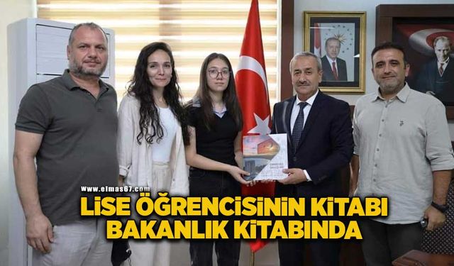 Lise öğrencisinin eseri Bakanlık kitabında yer aldı