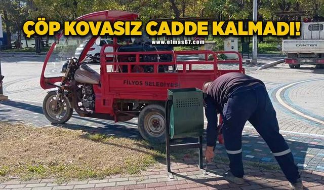 Çöp kovasız ana caddeler kalmadı!