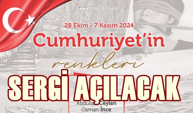 Zonguldak’ta ‘Cumhuriyetimizin Renkleri’ sergisi açılıyor