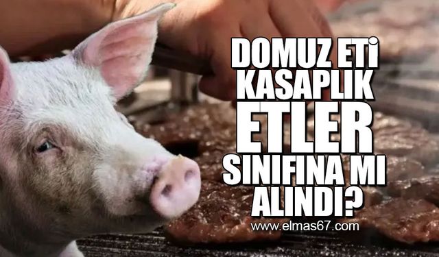 Domuz eti kasaplık etler sınıfına mı alındı?