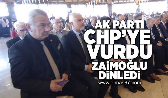 AK Parti CHP'ye vurdu, Zaimoğlu dinledi!