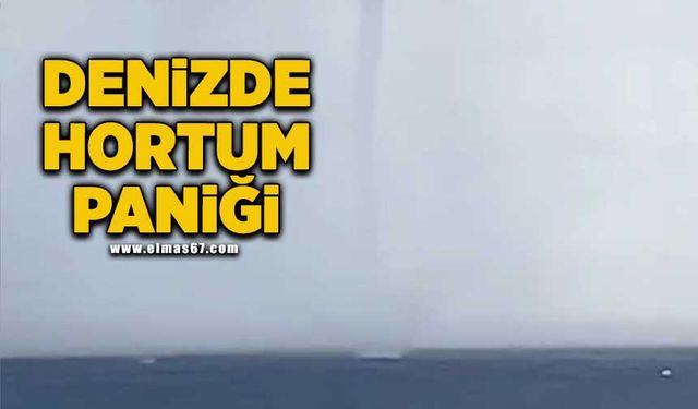 Denizde hortum paniği