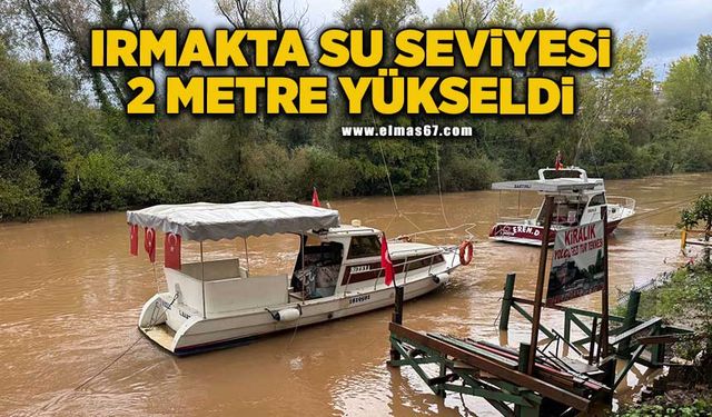 Irmakta su seviyesi 2 metre yükseldi