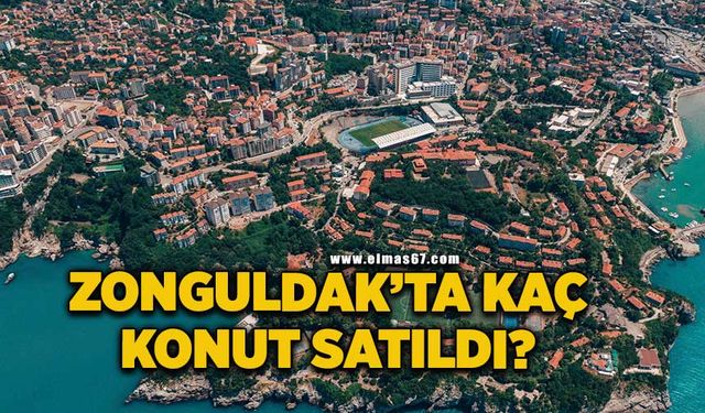 Zonguldak’ta bir ay da kaç konut satıldı?