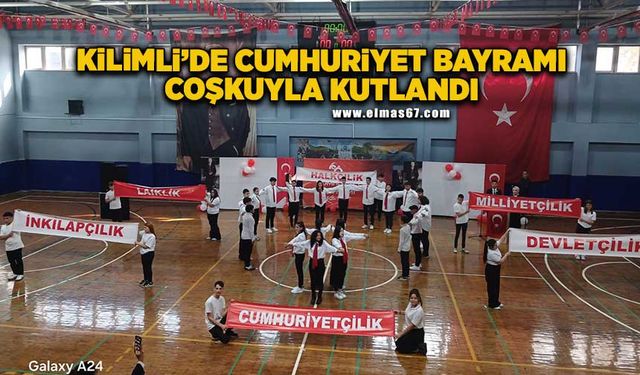 Kilimli'de Cumhuriyet Bayramı coşkuyla kutlandı