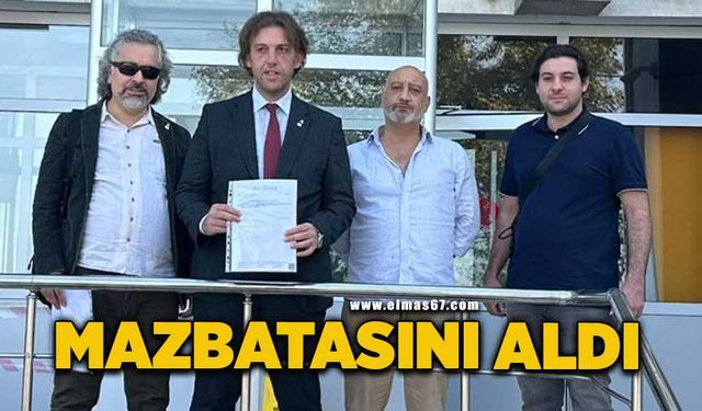 İl Başkanı Oğuzhan Turhan mazbatasını aldı