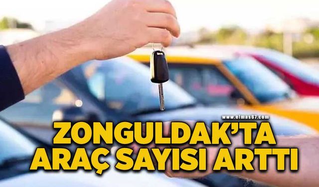 Zonguldak’ta araç sayısı arttı