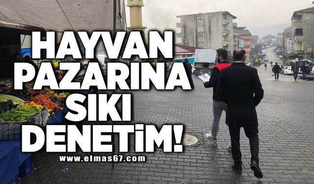 Hayvan pazarına sıkı denetim!