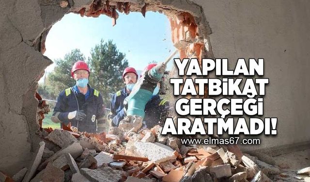 Yapılan tatbikat gerçeği aratmadı!