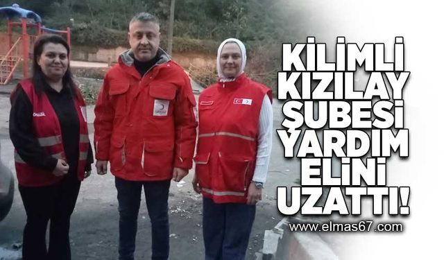 Kilimli Kızılay Şubesi yardım elini uzattı!