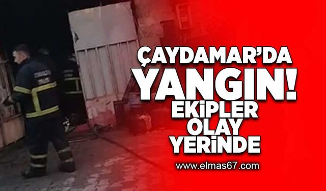 Çaydamar'da yangın... Ekipler olay yerinde!