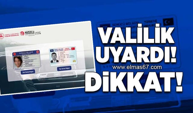 Valilik uyardı... Dikkat!