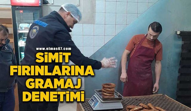 Simit fırınlarına gramaj denetimi