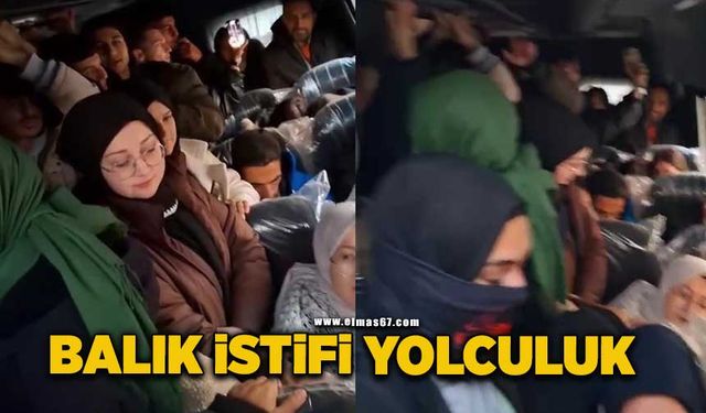 Balık istifi yolculuk kamerada