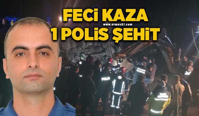 Kazaya müdahale eden polisler tırın altında kaldı: 1 polis şehit oldu