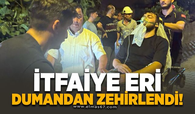 Zonguldak'ta İtfaiye Eri Dumandan Zehirlendi