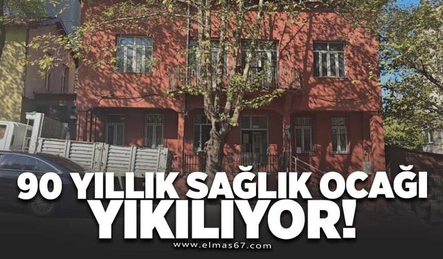Ereğli'de 90 yıllık sağlık ocağı yıkılıyor