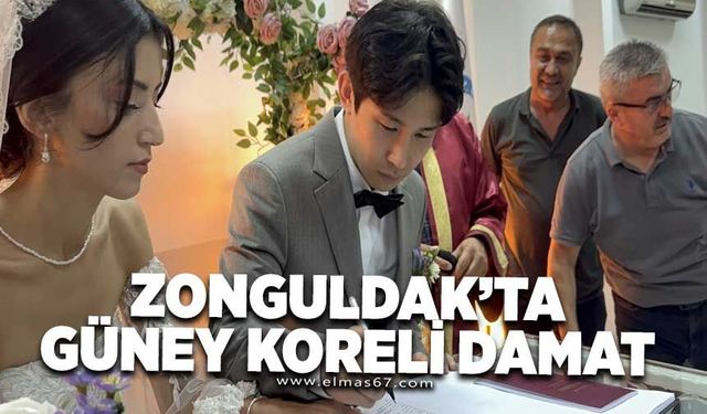 Zonguldak’a Güney Koreli damat
