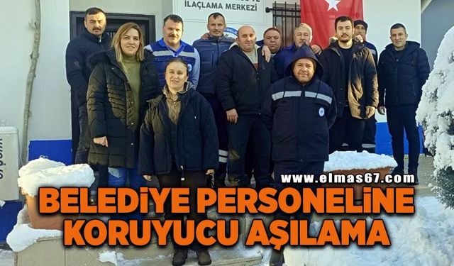 Belediye personeline koruyucu aşılama