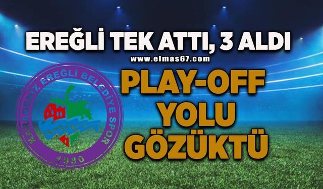 Kdz. Ereğli Belediyespor tek attı, 3 puan aldı