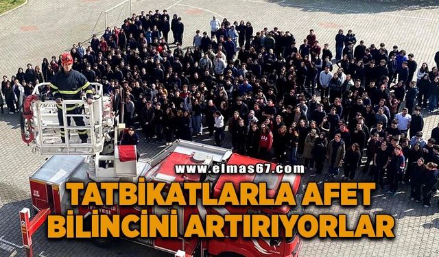 Tatbikatlarla toplumda afet bilincini artırıyorlar