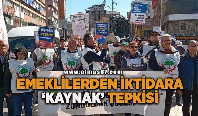 Emeklilerden iktidara 'kaynak' tepkisi: "Faize var, emekliye yok!"