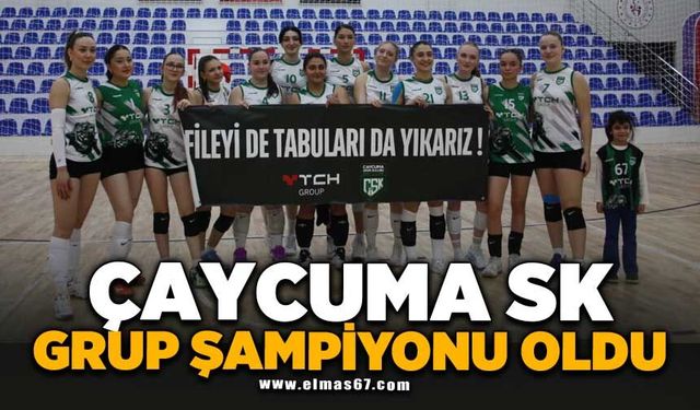 ÇAYCUMA SK GRUP ŞAMPİYONU OLDU