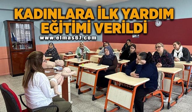 Kadınlara ilk yardım eğitimi verildi