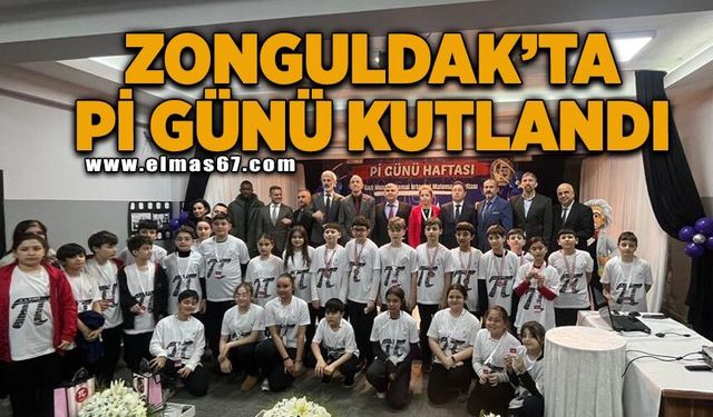 Zonguldak'ta Gazi Mustafa Kemal Ortaokulu'nda Pi Günü kutlandı