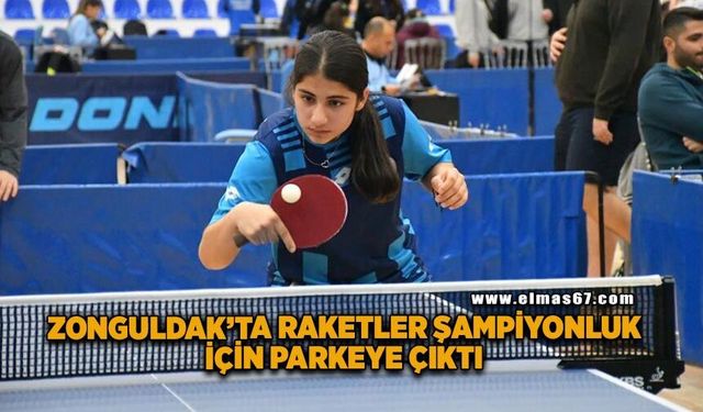 Zonguldak'ta raketler şampiyonluk için parkeye çıktı; 34 ilden 200 sporcu Kozlu'da