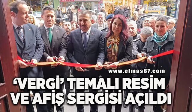 "Vergi" temalı resim ve afiş sergisi açıldı