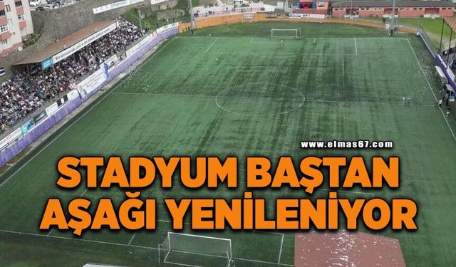 Kdz. Ereğli Şehit Vefakarakurdu Stadı baştan aşağı yenileniyor