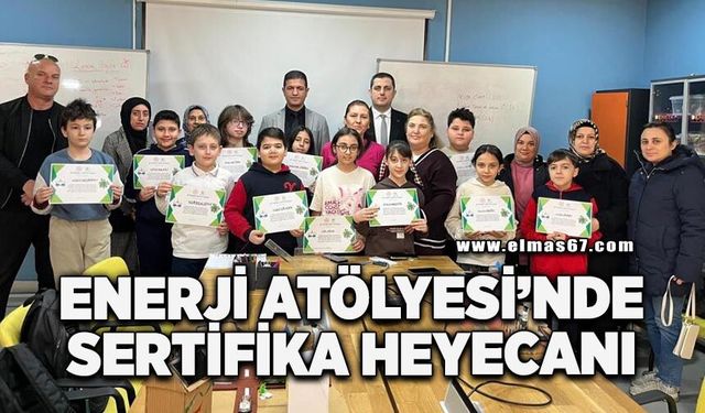 Enerji Atölyesi’nde sertifika heyecanı