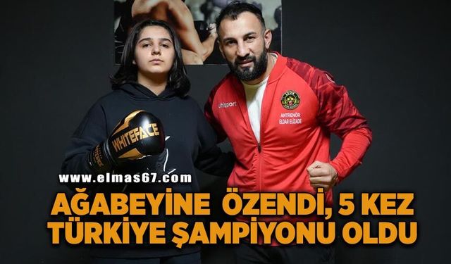 Ağabeyine özenerek spora başladı, 5 kez Türkiye şampiyonu oldu