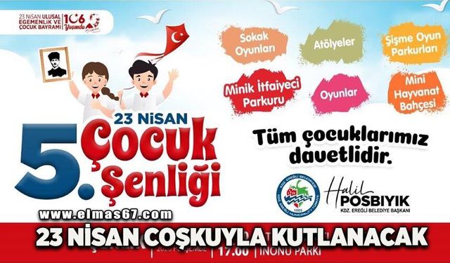 Kdz. Ereğli 23 Nisan coşkusuna hazır