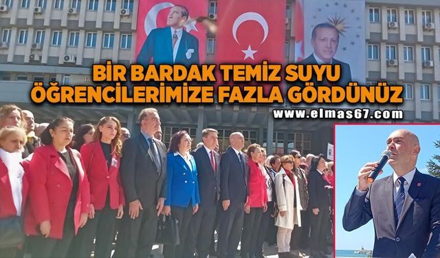 "Bir bardak temiz suyu çocuklarımıza fazla gördünüz”