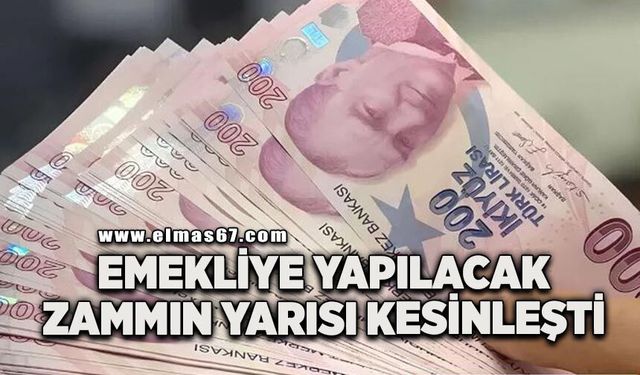 Emekliye temmuzda yapılacak zammın yarısı kesinleşti