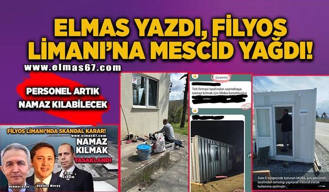 Elmas yazdı, Filyos Limanı’na mescid yağdı!