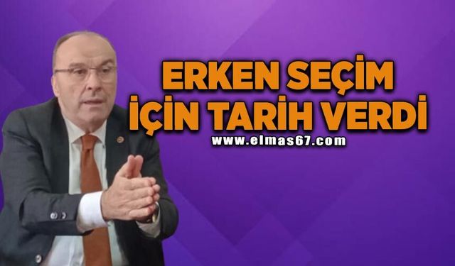 CHP'li Harun Akın erken seçim için tarih verdi