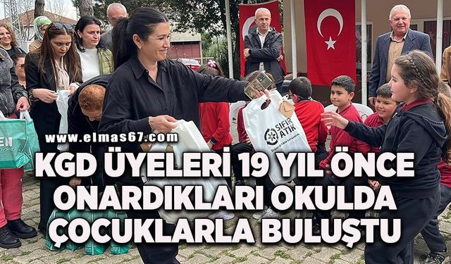 KGD üyeleri 19 yıl önce onardıkları okulda çocuklarla buluştu
