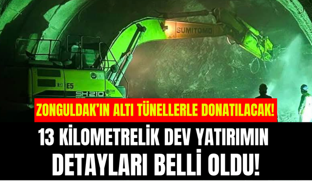 Zonguldak’ın Altı Tünellerle Donatılacak: 13 Kilometrelik Dev Yatırımın Detayları Belli Oldu!