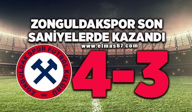 Zonguldakspor son saniyelerde kazandı: 4-3