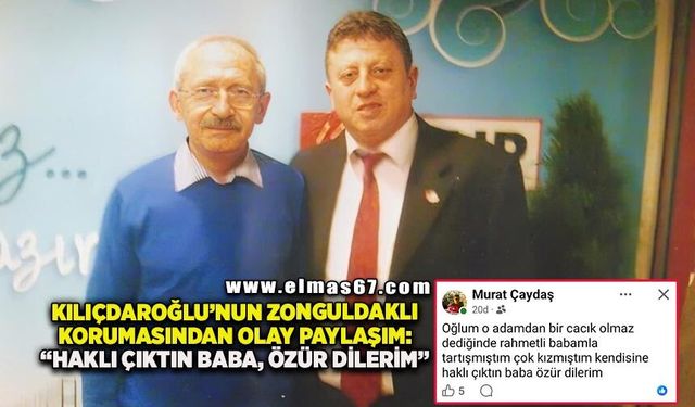 Zonguldaklı eski yakın korumadan olay paylaşım! "Haklı çıktın baba, özür dilerim"