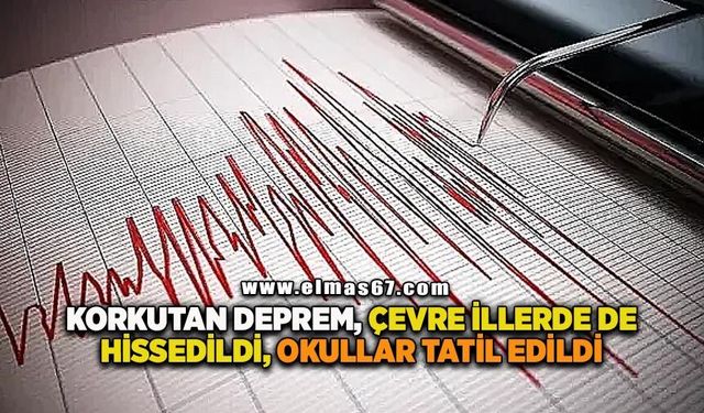 5.6 büyüklüğünde korkutan deprem: Çevre illerde de hissedildi
