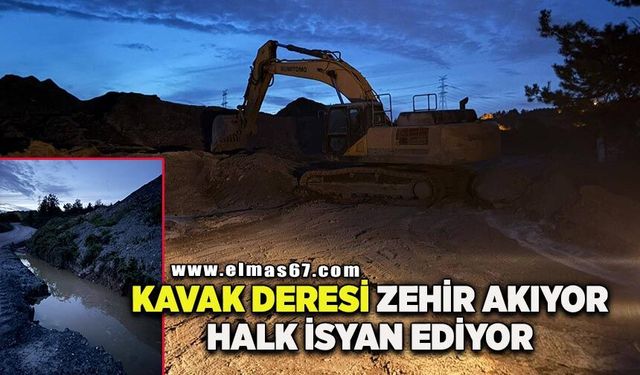 Kavak Deresi zehir akıyor, halk isyan ediyor