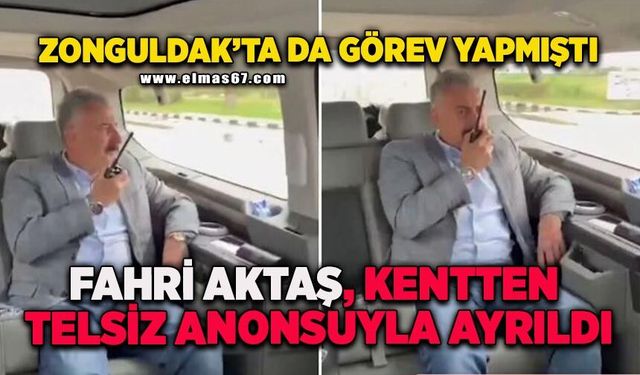 Zonguldak’ta da görev yapmıştı: Emniyet müdürü kentten telsiz anonsuyla ayrıldı