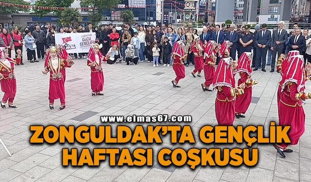 Valilik önünde Gençlik Haftası coşkusu
