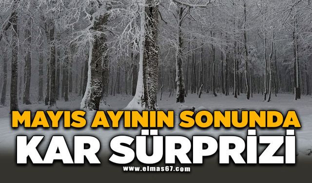Mayıs ayının sonunda kar sürprizi