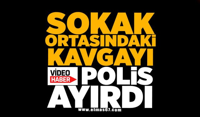 Sokak ortasındaki kavgayı polis ayırdı